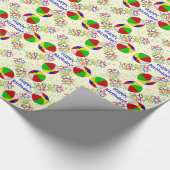 Beach Balls en Crazy Dancing - Happy Birthday! Cadeaupapier (Hoek)