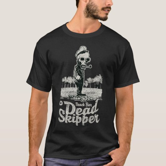 Beach Bar Dead Skipper T-shirt - Tropisch Plezier (Voorkant)