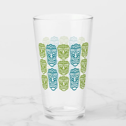 Beach Bar Party Retro Tiki Glas (Achterkant)