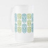 Beach Bar Party Retro Tiki Matglas Bierpul (Voorkant links)