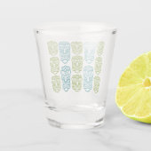 Beach Bar Party Retro Tiki Shot Glas (Achterkant)