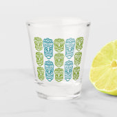 Beach Bar Party Retro Tiki Shot Glas (Voorkant)