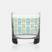 Beach Bar Party Retro Tiki Whisky Glas (Voorkant)