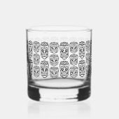 Beach Bar Party Retro Tiki Whisky Glas (Achterkant)