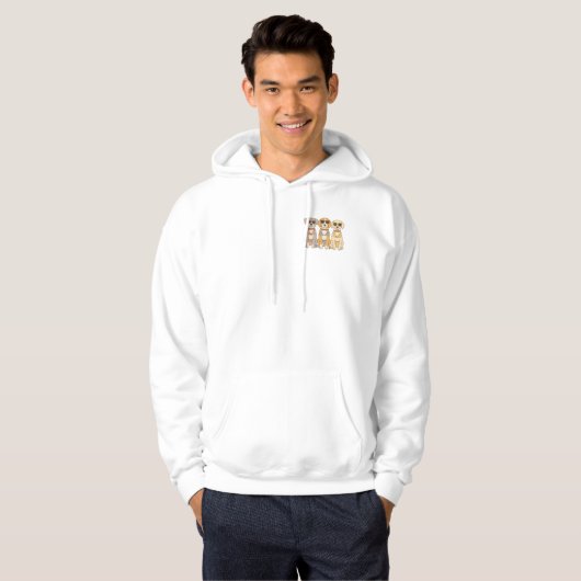 Beach Barkers Bikini Trio met Attitude Hoodie (Voorkant volledig)