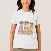Beach Barkers Bikini Trio met Attitude Tri-Blend Shirt (Voorkant)