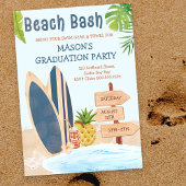 Beach Bash Afstudeerfeest Surfboard Kaart
