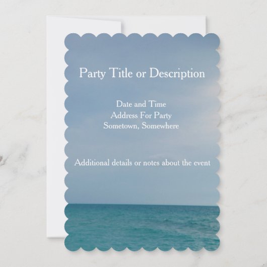 Beach Bash Kaart (Achterkant)