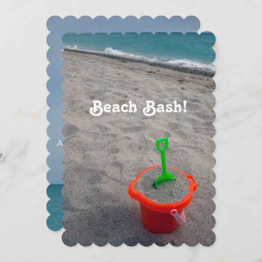 Beach Bash Kaart (Voorkant / Achterkant)