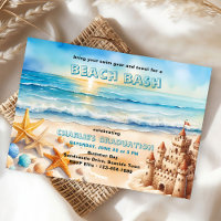 Beach Bash Sandcastle Zeester Graduatie Party