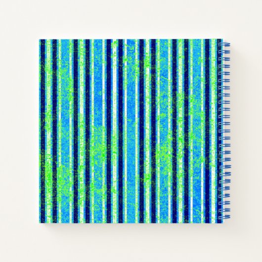 Beach Batik Stripes and Starfish Notitieboek (Achterkant)