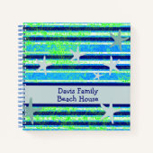 Beach Batik Stripes and Starfish Notitieboek (Voorkant)