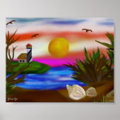 Beach Bay Escape Poster (Voorkant)