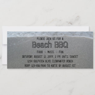 Beach BBQ Party-uitnodigingen Kaart
