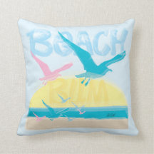 Beach Beach Pillow