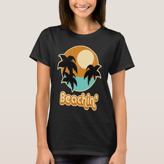Beach   Beaching with Sunset  Palm Beach Holiday T-shirt (Voorkant)