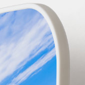 Beach Beauful Blue Sky Clouds Monogramed Pickleball Paddle (Links Detail)