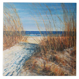 Beach Beauful Sand Dunes Painting Tegeltje