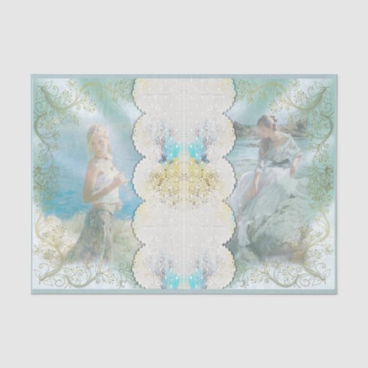 Beach Beauty Design Serie 6 Tissuepapier (Voorkant)