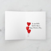 Beach Beauty Humor kom beide Valentijnen Kaart (Binnen)