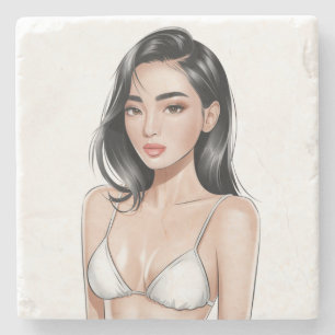 Beach Beauty Onderzetter