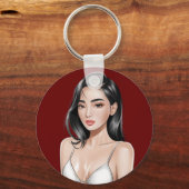 Beach Beauty Sleutelhanger (Achterkant)