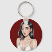 Beach Beauty Sleutelhanger (Achterkant)