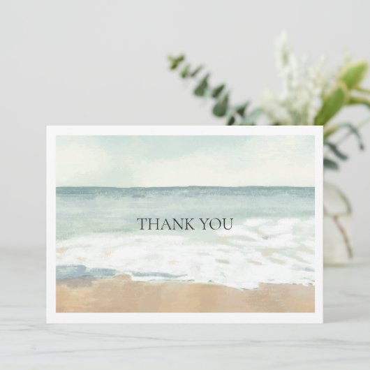 Beach Bedankkaart (Staand voorkant)