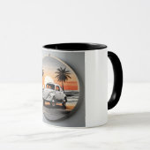 "Beach Beetle Mug - Coastal Vintage Car Lover's  Mok (Voorkant rechts)
