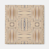 Beach Beige Geometric Magnet (Voorkant)