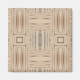 Beach Beige Geometric Magnet