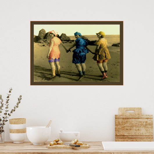 Beach Belles Poster (Keuken)