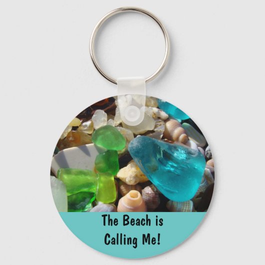 Beach belt me! sleutelketens Zee Glass Agates Sleutelhanger (Voorkant)