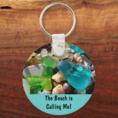Beach belt me! sleutelketens Zee Glass Agates Sleutelhanger (Voorkant)