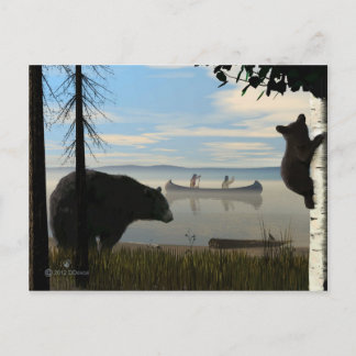 Beach Beren Briefkaart
