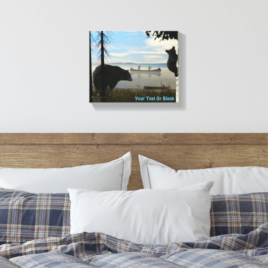 Beach Beren Canvas Afdruk (Insitu (Slaapkamer))