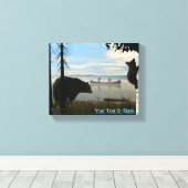 Beach Beren Canvas Afdruk (Insitu (Houten vloer))