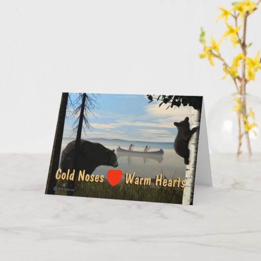 Beach Beren Kaart (Gele Bloem)