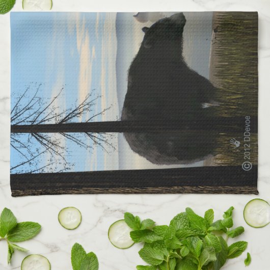 Beach Beren Theedoek (Gevouwen)