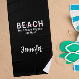 Beach Best Escape Iedereen kan zwart hebben Strandlaken