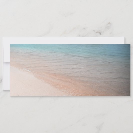 Beach Bestemming Party Boarding Pass Ticket Kaart (Achterkant)