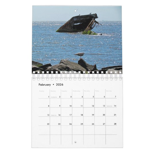 Beach bestemmingen kalender (Feb 2026)