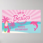 Beach Besties Birthday Poster (Voorkant)