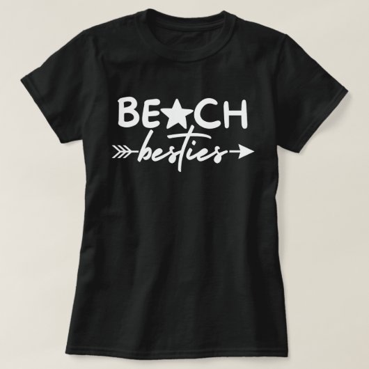 Beach Besties Shirt, Meisjes Strandreis Geschenken T-shirt (Design voorkant)