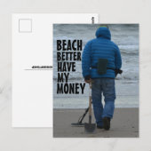 BEACH BETER HEB MIJN BRIEFKAART VAN GELDEENFONDSEN (Voorkant / Achterkant)