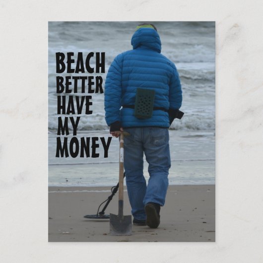 BEACH BETER HEB MIJN BRIEFKAART VAN GELDEENFONDSEN (Voorkant)