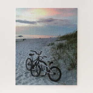 Beach Bicycles Sunset Legpuzzel