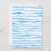 Beach Big One Birthday Invitation Kaart (Achterkant)