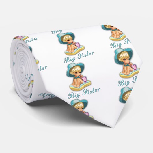 Beach Big Sister Stropdas (Opgerold)