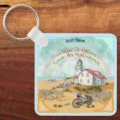 Beach Bike Lighthouse Sleutelhanger (Voorkant)